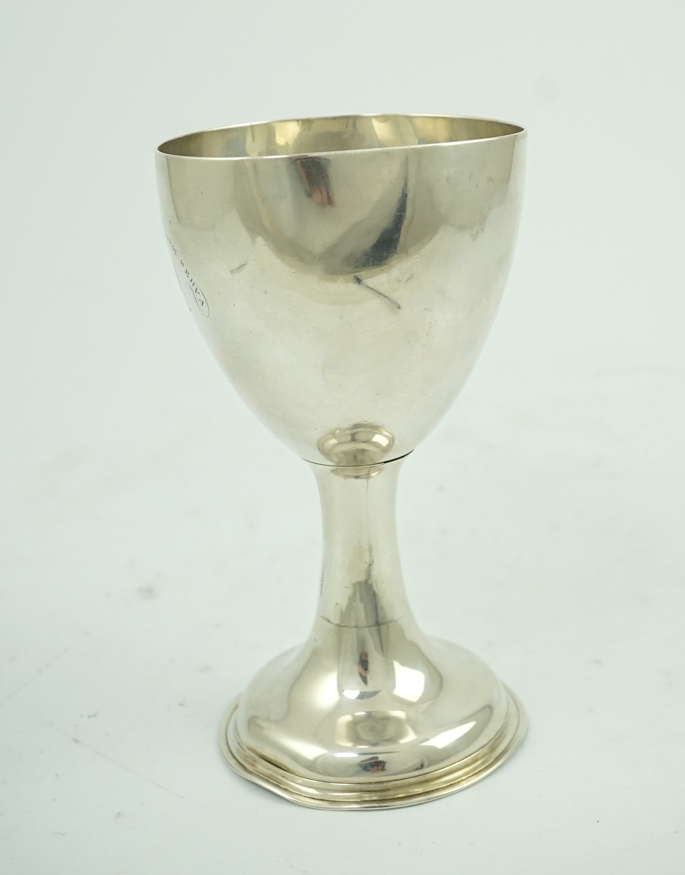 A rare George III Irish provincial silver goblet, by William Reynolds, Cork, circa 1770